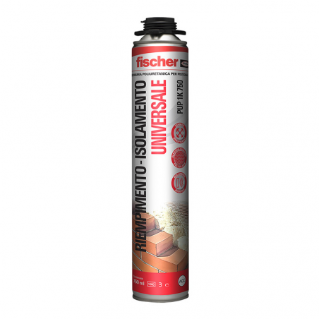 FISCHER • PUP 1K 750 Schiuma poliuretanica universale multiuso