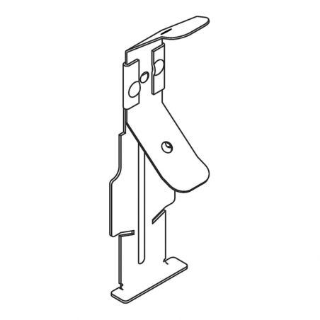 CIPRIANI • C.033 Gancio con molla per profilo a scatto UD274007