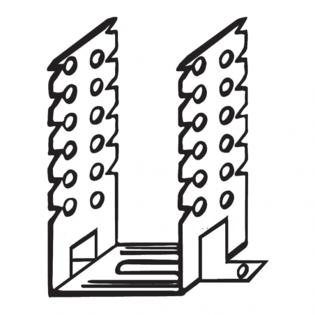 CIPRIANI • C.126 Staffa regolabile 50x120 mm per profili a C da 50 mm