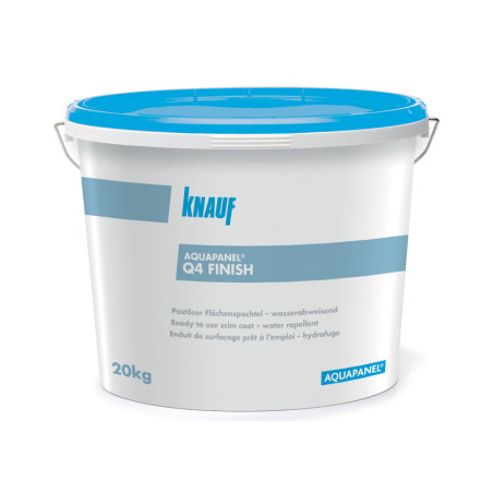 KNAUF • AQUAPANEL® Q4 FINISH Stucco rasante per interni in pasta a base cementizia, colore bianco