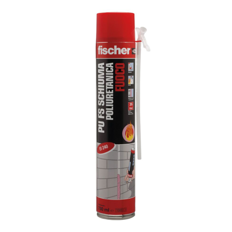 FISCHER • PU FS 750 Schiuma poliuretanica monocomponente per applicazioni antifuoco