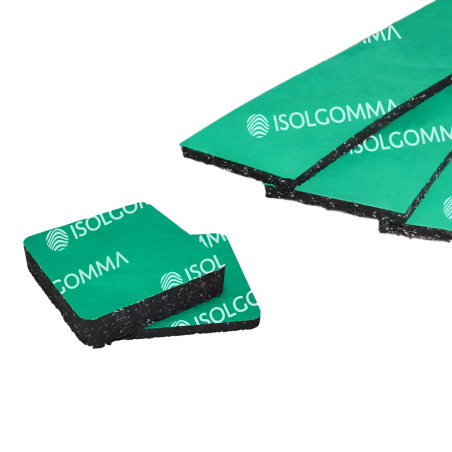 ISOLGOMMA • PAD & STRIPE ME 500 Appoggio antivibrante per carchi leggeri