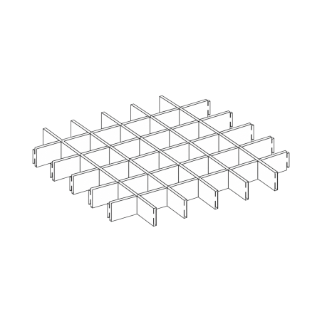 ATENA • GRIGLIATO H40 | H50 T24 Pannello su struttura a T
