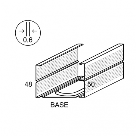 CIPRIANI • Montante a C per pareti